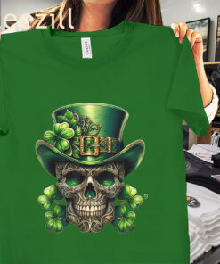 The Saint Paddys Patricks Sugar Skull Leprechaun Shirt