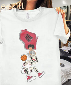 The Wisconsin Skeleton Dunk Basketball Shirt