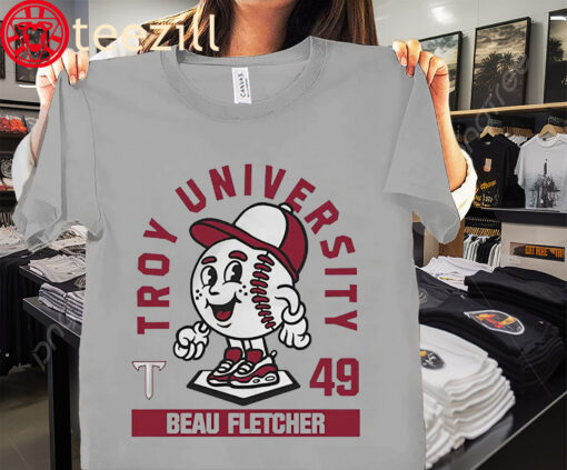 Premium Troy University 49 Baseball Beau Fletcher Shirt