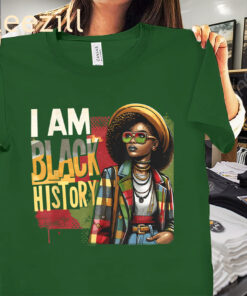 Women's I Am Black History Black History Month Gift Shirt