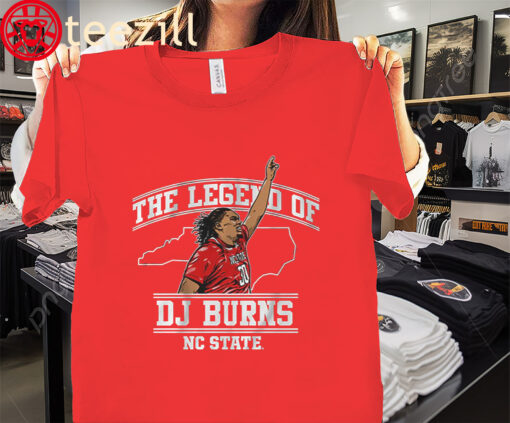 DJ Burns NC State Basketball Of The Legend Shirt