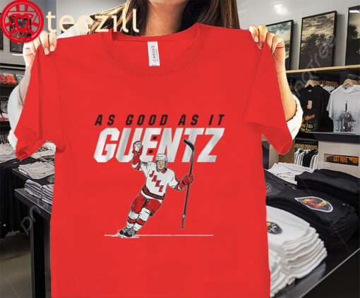 Jake Guentzel As Good as it Guentz Shirt Carolina Hockey