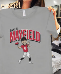 TB Football Baker Mayfield Caricature T-Shirt