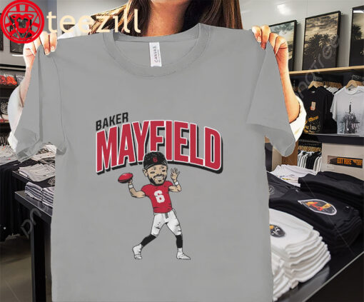 TB Football Baker Mayfield Caricature T-Shirt