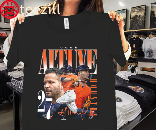 The Jose Altuve Retro 90'S Stack Houston MLBPA Tee Shirt