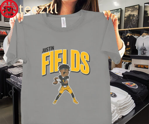 The Justin Fields Pittsburgh Football Caricature T-Shirt