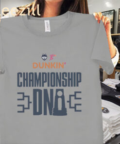 The UConn Huskies Dunkin' Championship Tshirt