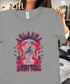 White Women's Atlanta Braves New Era Shirt