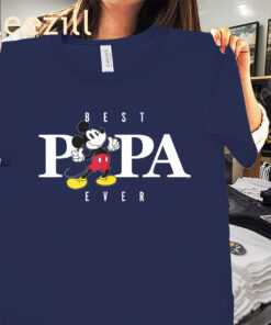 The Mickey Mouse Thumbs Up Best Papa Ever Father’s Day Shirt