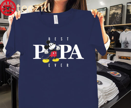 The Mickey Mouse Thumbs Up Best Papa Ever Father’s Day Shirt