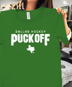 Dallas Hockey- Puck Off Map Shirt