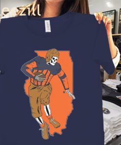 HALLOWEEN IL FOOTBALL POCKET TEE SHIRT