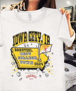 The Best College Town Iowa City Tee Shirt