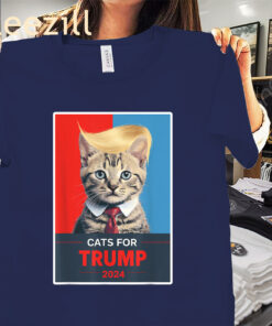 The Cats For Trump 2024 Election Tee Shirt