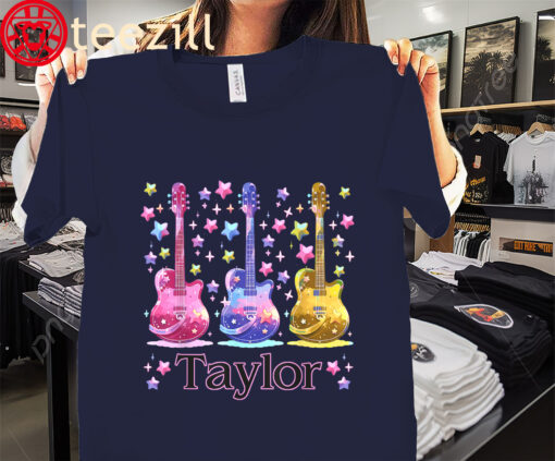 The Girl Retro Taylor First Name Personalized Groovy 80's Tee