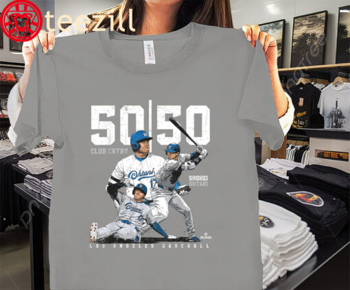 The Ohtani Historic 50-50 Club Entry Shohei Ohtani LA Tee