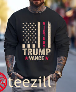 2024 Flag Victory J.D.Vance President 47 Trump Won Tee Shirt