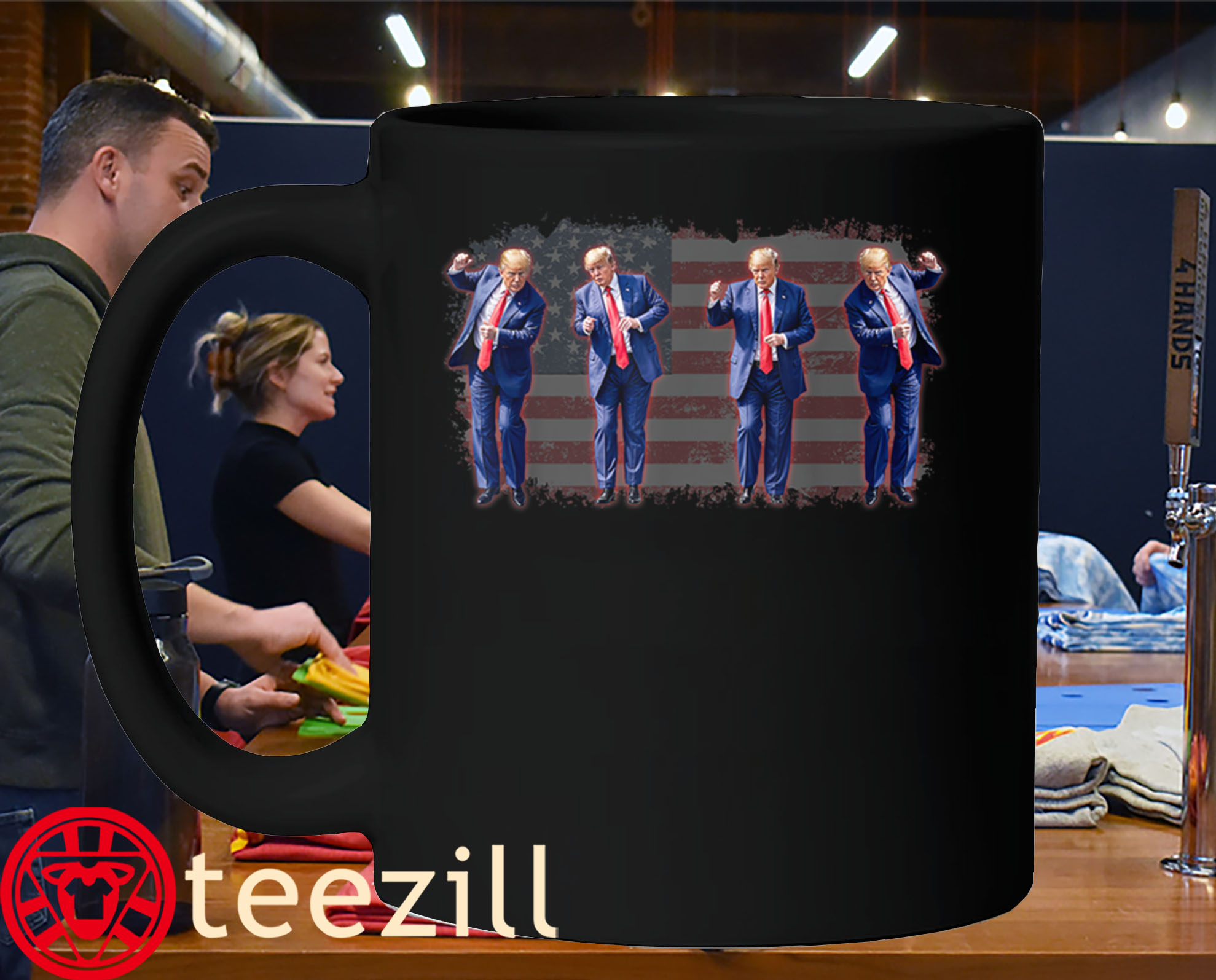 Donald Trump Dance- Save America- Trump 2024- Trump 45 47- Funny Trump Tee Shirt - Image 4