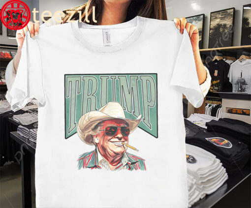 Pro Trump Cowboy- America Trump Supporter- MAGA Tee Shirt