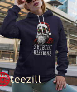 Skibidi Rizzmas Santa Claus Christmas Kid Cool Tee Shirt