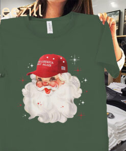 The Christmas Great Again Xmas Trump MAGA Pajamas Santa Tee Shirt