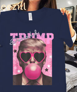 The Donald Trump Bubble Gum Pink Sunglasses Tee Shirt