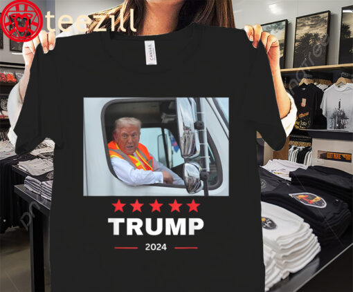 The Donald Trump Rides In Garbage Truck Tee Shirt