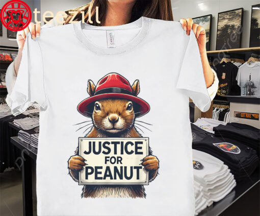 The Justice for Peanut The Squirrel - Wanted Tee Shirt