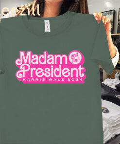 The Madam President and Tim! Kamala Harris & Tim Walz Tee Shirt