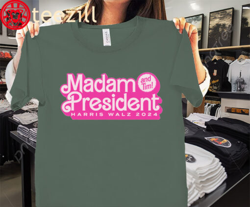 The Madam President and Tim! Kamala Harris & Tim Walz Tee Shirt