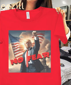 The No Fear Trump 2024 MAGA Election Victory Fist Pump Trump Vintage Tee Shirt