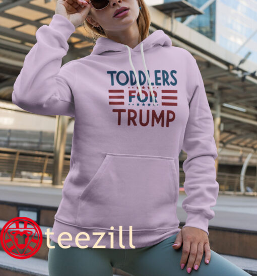 The Toddlers for Trump Kids Trump 2024 Tee Shirt