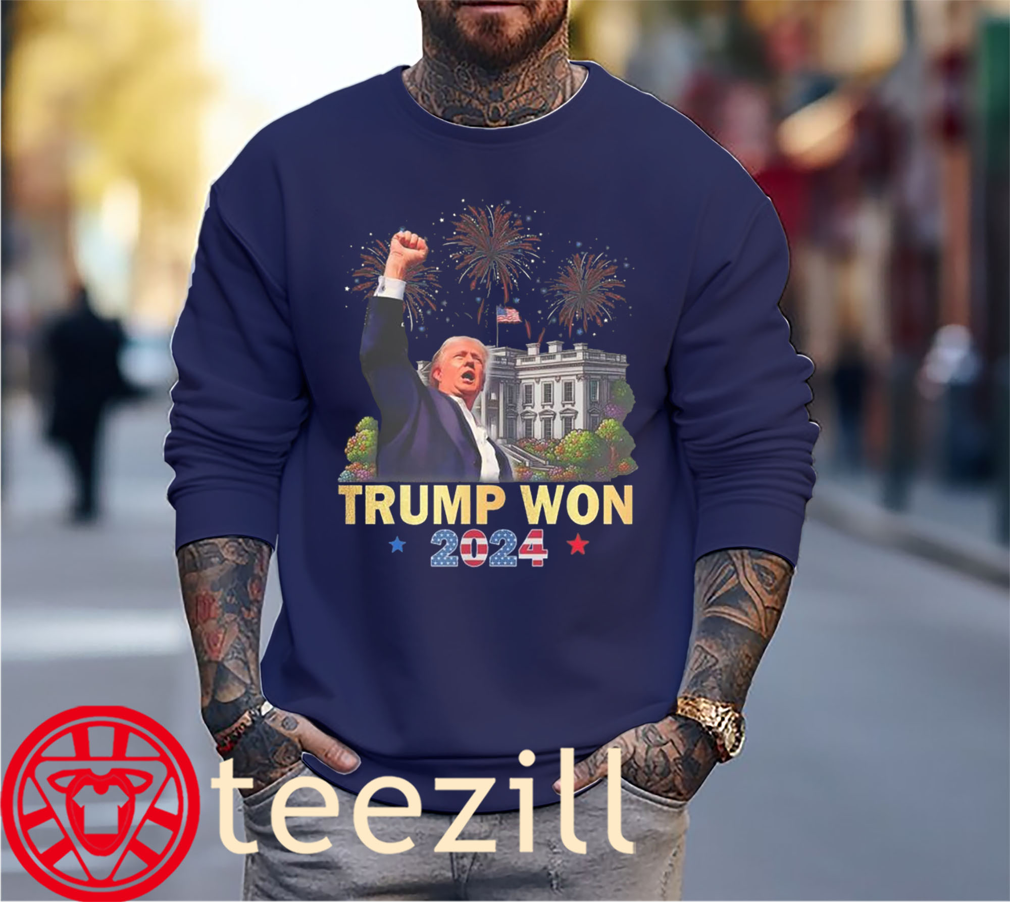 The Trump Won 2024 Trump 47th President Winning Election Tee Shirt - Image 3