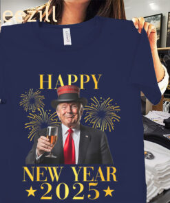 The Funny Trump 2025 Happy New Year New America Tee Shirt