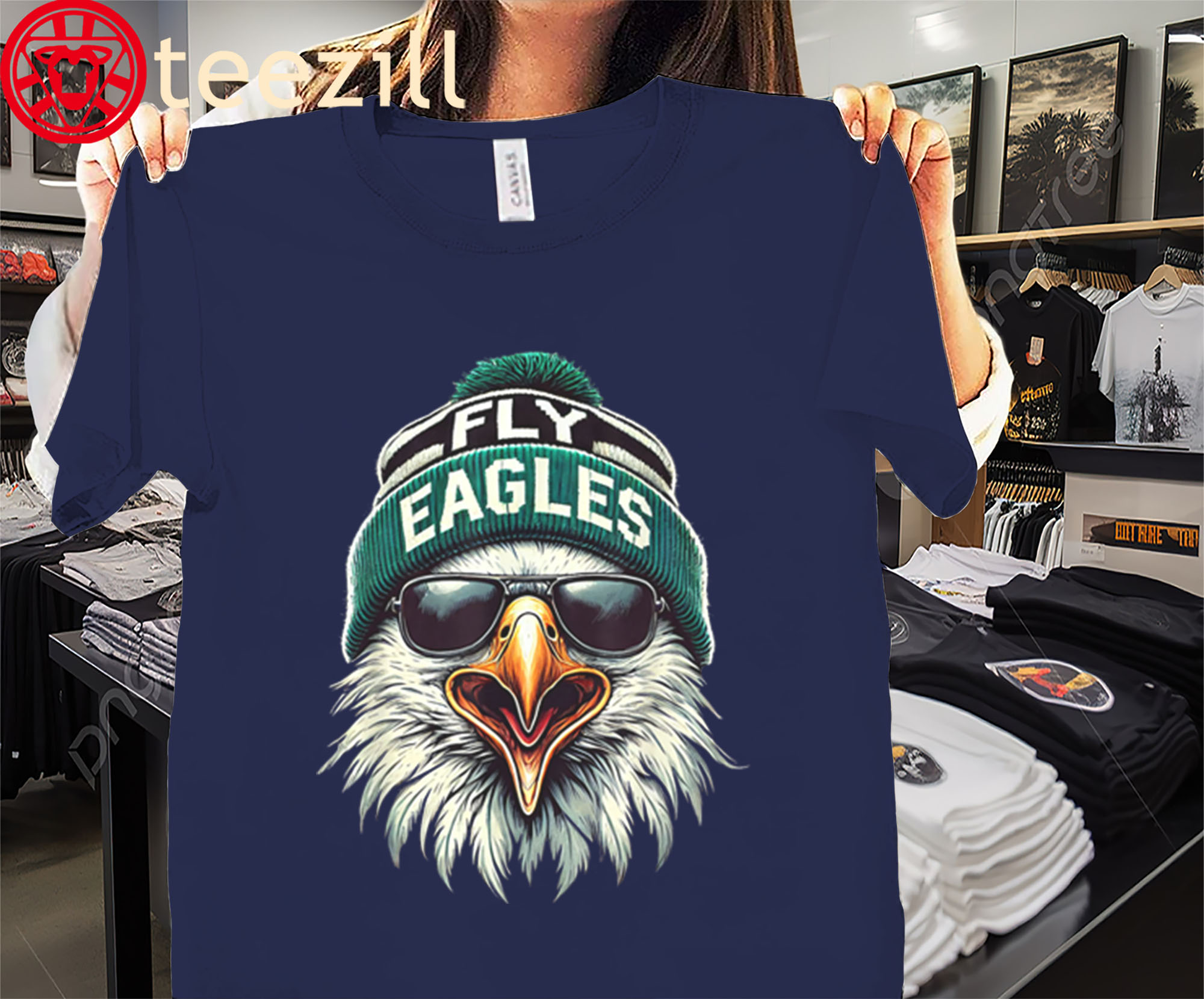 The Cool Eagle with sunglasses Vintage Eagles Flying bird T-Shirt