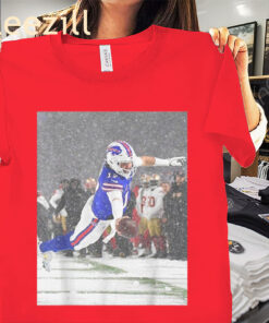 The Josh Snowy Touchdown Let's Go Buffalo Shirt