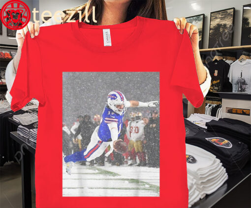 The Josh Snowy Touchdown Let's Go Buffalo Shirt