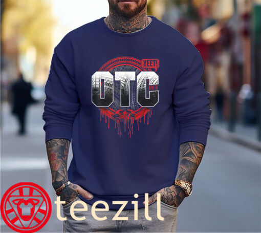 Vintage College Sport Wrestling OTC YEET Arch Tee Shirt