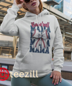 The Baseball Mama Coquette Of Baseball Mom Mother Tee Shirt