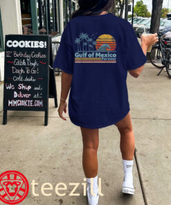 Vintage Beach Sunset Gulf of Mexico Tee Shirt