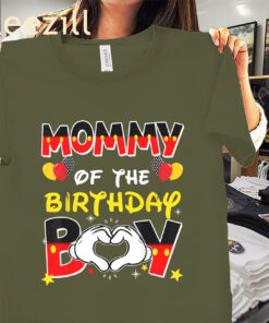 Dad And Mommy Of The Birthday Boy Family Party Decor Tee Shirt