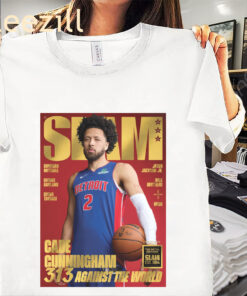 Poster Cade Cunningham Tee GOLD METAL SLAM Cover Shirt
