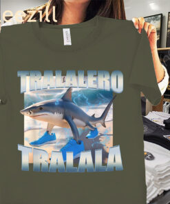 Tralalero Tralala Bootleg Brainrot Italian Brainrot Meme T-Shirt