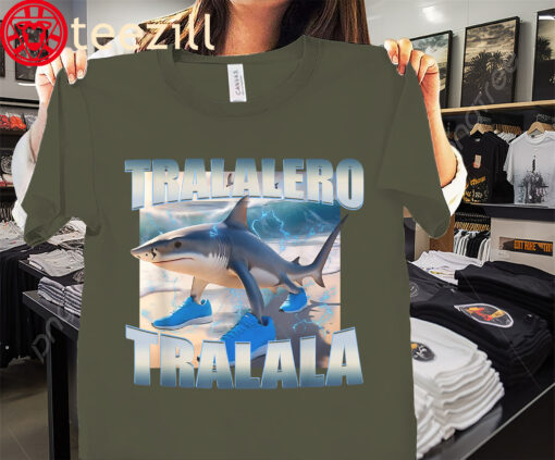 Tralalero Tralala Bootleg Brainrot Italian Brainrot Meme T-Shirt