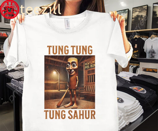 Tung Tung Tung Sahur Italian Brainrot Meme Baseball Tee Shirt