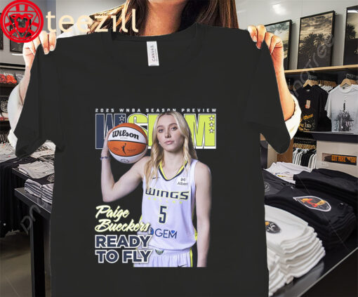 2025 WNBA WSLAM Paige Bueckers Ready To Fly T-Shirt