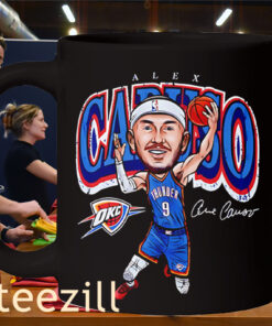 Alex Caruso OKC Thunder Cartoon NBA Signature Mug