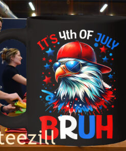 Bruh American It's 4th Of July Eagle Shirt Mug