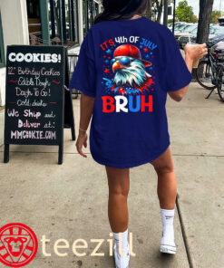 Bruh American It's 4th Of July Eagle Shirt unisex