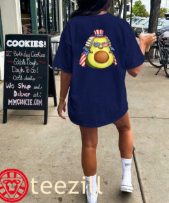 Cute Avocado American Flag Cape 4th Of July Shirt classic